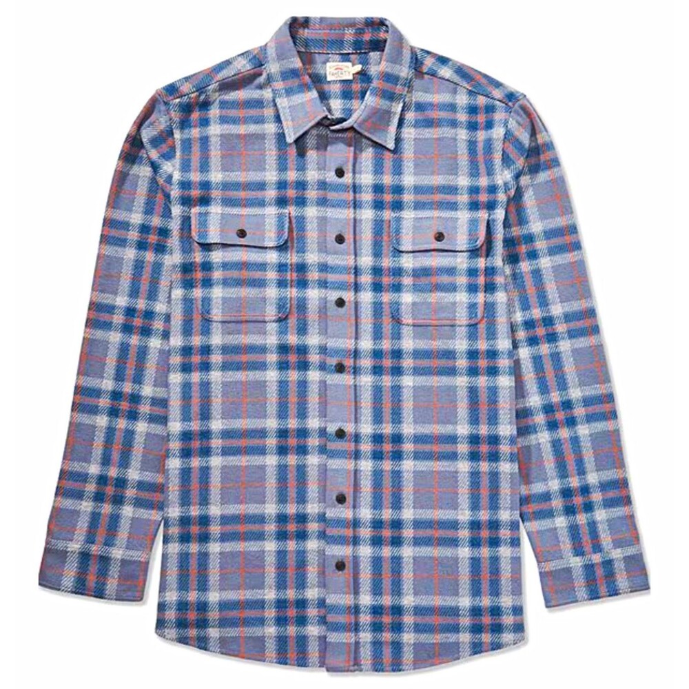 Faherty Men's Big & Tall Legend Sweater Long Sleeve Woven Shirt . Size 5XL